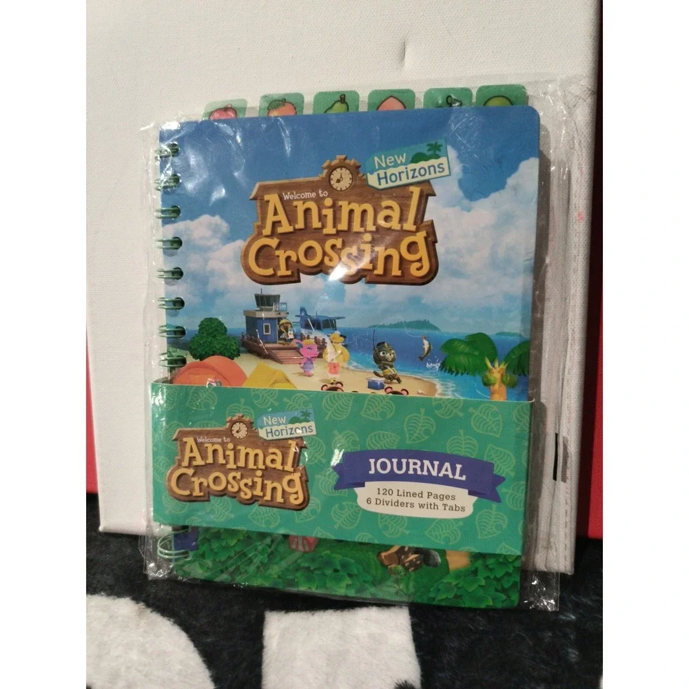 Nintendo Animal Crossing New Horizons 120 Page Journal With Fruit Dividers NEW